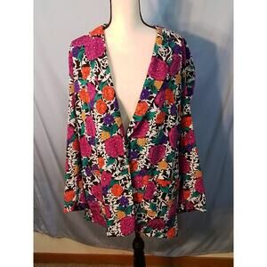 Ms Chaus   multi color retro jacket